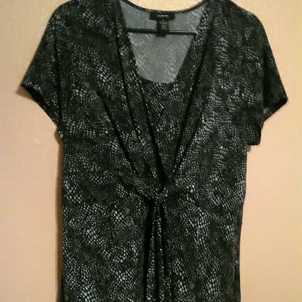 Alfani animal print top